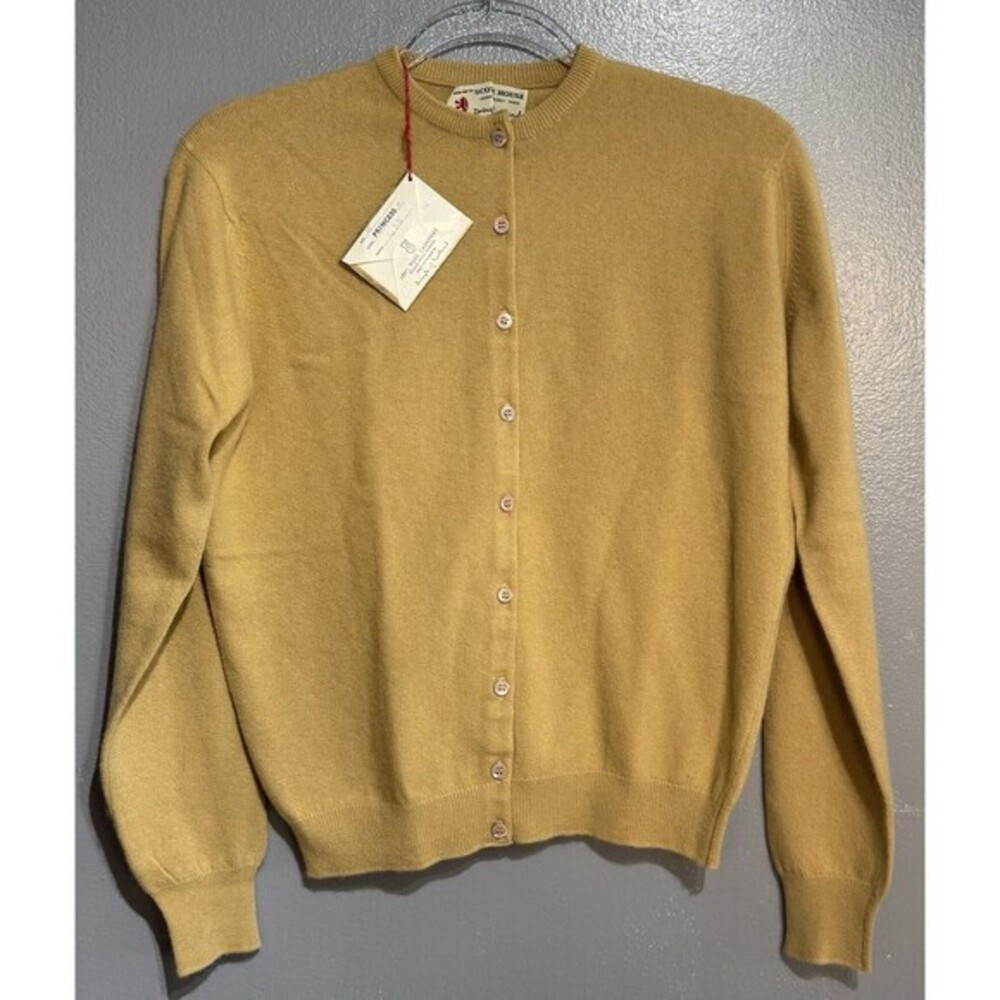 VTG SET WMN Pringle of Scotland 100% Pure Cashmere Knitted TOP & SWEATER SZ 38